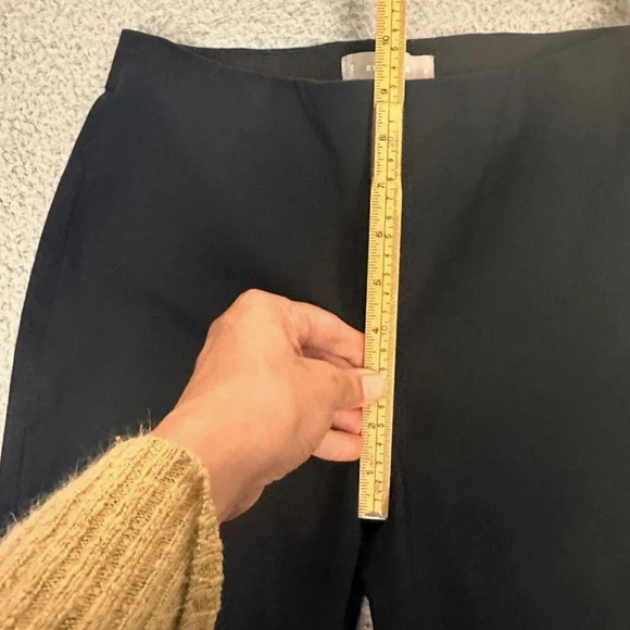 EVERLANE The Side-Zip Stretch Cotton Pants size 2 Black Trousers Comfort Quality - Picture 10 of 16